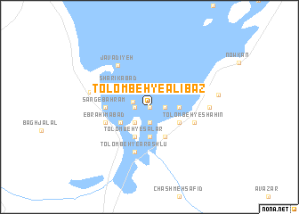 map of Tolombeh-ye ‘Alībāz