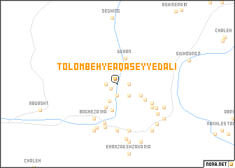 map of Tolombeh-ye Āqā Seyyed ‘Alī