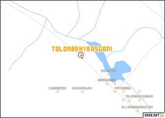 map of Tolombeh-ye ‘Asgarī