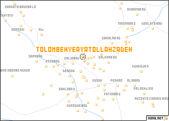 map of Tolombeh-ye Āyatollāhzādeh