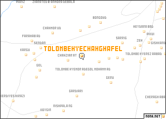 map of Tolombeh-ye Chāh Ghāfel