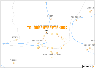 map of Tolombeh-ye Eftekhār