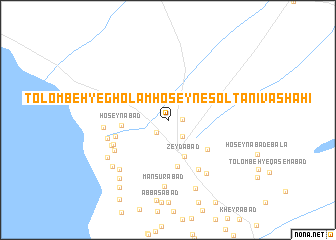 map of Tolombeh-ye Gholāmḩoseyn-e Solţānī va Shāhī