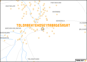 map of Tolombeh-ye Ḩoseynābād-e Sādāt