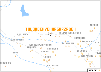 map of Tolombeh-ye Kārgarzādeh