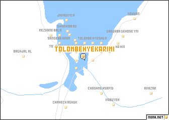 map of Tolombeh-ye Karīmī