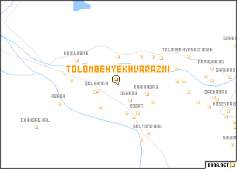 map of Tolombeh-ye Khvārazmī