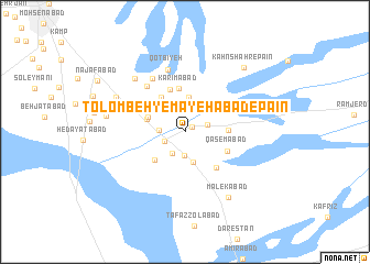 map of Tolombeh-ye Māyehābād-e Pā\