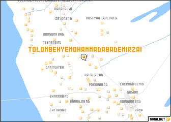 map of Tolombeh-ye Moḩammadābād-e Mīrzā\