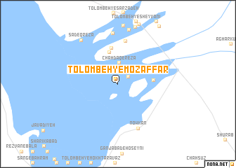 map of Tolombeh-ye Moz̧affar