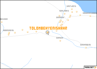 map of Tolombeh-ye Nīshahr