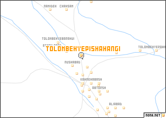 map of Tolombeh-ye Pīshāhangī