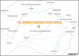 map of Tolombeh-ye Qohestān-e Zangū