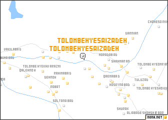 map of Tolombeh-ye Sā‘īzādeh