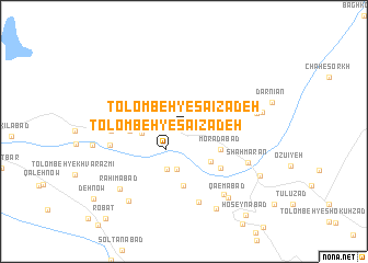 map of Tolombeh-ye Sā‘īzādeh