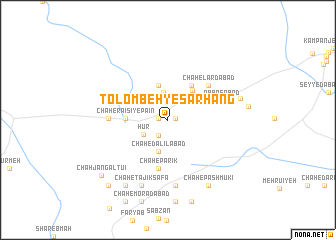 map of Tolombeh-ye Sarhang