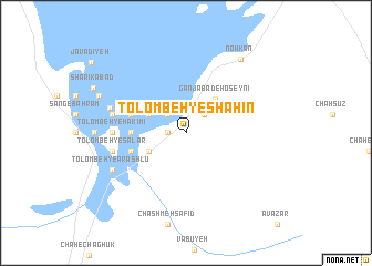 map of Tolombeh-ye Shāhīn