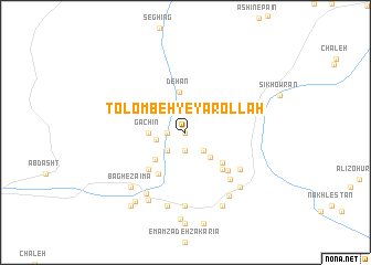 map of Tolombeh-ye Yārollāh