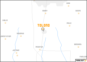map of Tolono