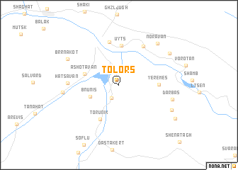 map of Tolors