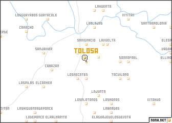 map of Tolosa