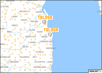 map of Tolosa