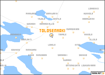 map of Tolosenmäki