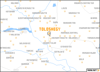 map of Tölöshegy