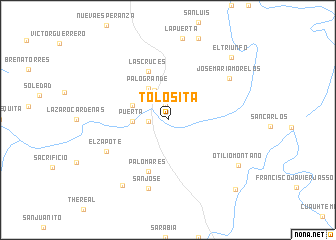 map of Tolosita