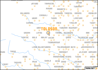 map of Toloson