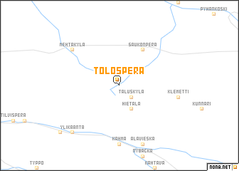 map of Tolosperä