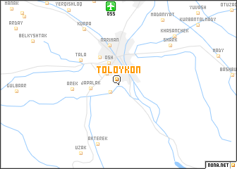 map of Tölöykön