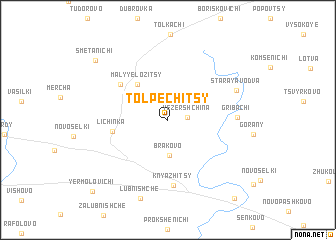 map of Tolpechitsy