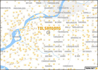 map of Tolsan-dong