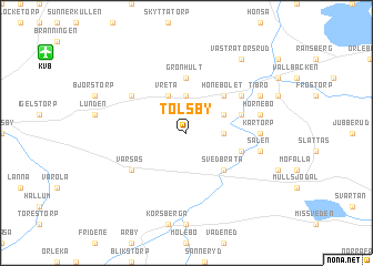 map of Tolsby