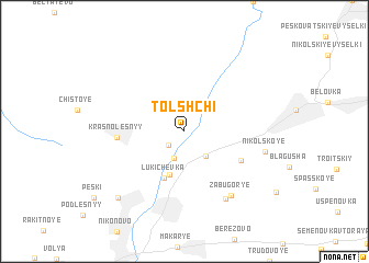 map of Tolshchi