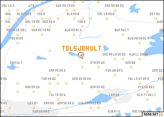 map of Tolsjöhult