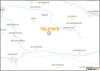 map of Tolstaya