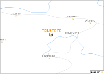 map of Tolstaya
