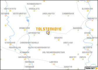 map of Tolstenʼkoye