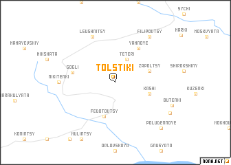 map of Tolstiki