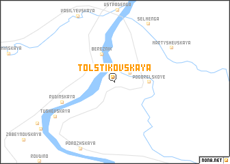 map of (( Tolstikovskaya ))