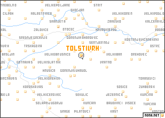 map of Tolsti Vrh