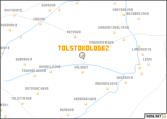 map of Tolsto-Kolodez\