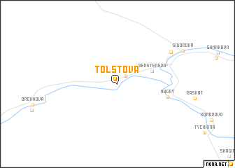 map of Tolstova
