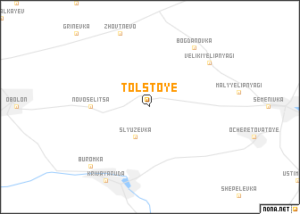 map of Tolstoye