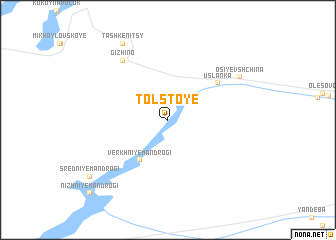 map of (( Tolstoye ))