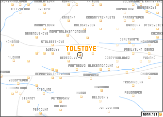 map of Tolstoye