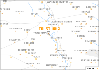 map of (( Tolstukha ))