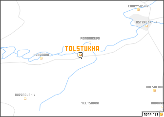 map of Tolstukha